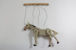 Marionette Holz Pferd bemalt Firma Jeka ~1920