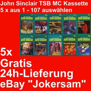John Sinclair TSB MC Kassette 5x aus 1   107 auswählen