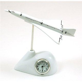 Miniatur Quarzwerk Uhr   Concorde Flugzeug Uhren