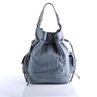 Baccini Beuteltasche   SEADY   blau   Schultertasche Leder Hobo NEU