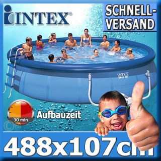 INTEX Schwimmbecken Swimming Pool Schwimmbad 488x107