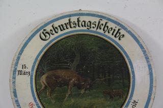 Schützenscheibe Geburtstagsscheibe ~1920/40