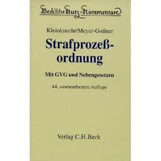 Becksche Kurzkommentare, Bd.6, Strafprozeßordnung (StPO) 