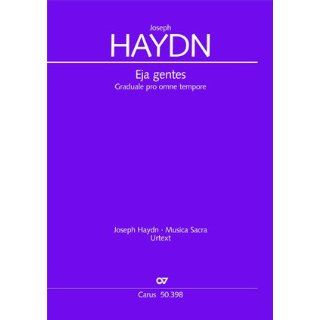 Haydn Eja gentes (Hob. XXIIIa C15). Partitur Joseph Haydn