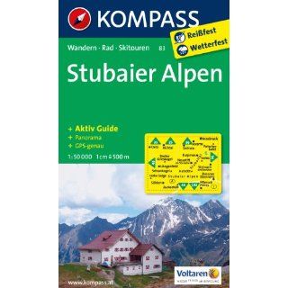 Stubaier Alpen 1  50 000 Wandern / Rad / Skitouren. Mit Panorama