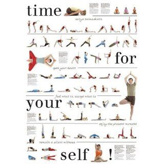Yoga Poster mit 67 Asanas, Nice to meet Your Self Alle