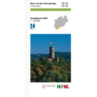 Wanderkarte Nordrhein Westfalen, Bl.22, Bonn und das Siebengebirge