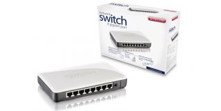 Sitecom LN 121 8 Port 10/100/1000 Switch Netzwerk Hub