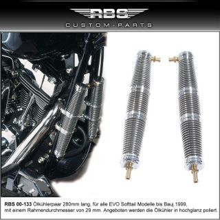 RBS Billet Harley Davidson Ölkühler Ölthermostat Custom Performance