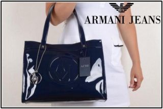Tasche Armani Jeans Damen BLAU Lack   05232RJ Handbag Sac Cymka