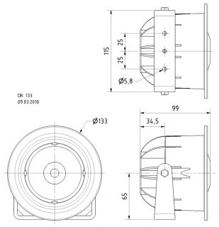 Visaton DK 133 Druckkammer Hornlautsprecher 8 Ohm