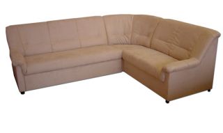 Wohnlandschaft Mona Sofa Ecksofa Beige Couch Re2 1SE
