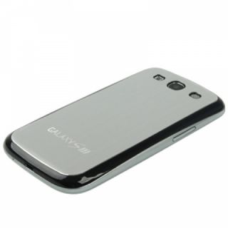 Samsung Galaxy S3 i9300 Silber/Schwarz Back Cover Akku Batterie Deckel