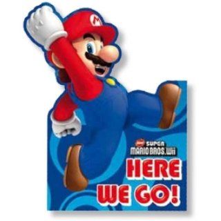 Super Mario Bros Wii INVITES Party Einladungen (Pack von 6) 