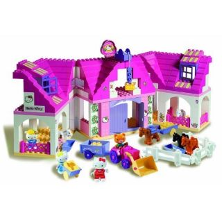 BIG Bloxx Hello Kitty Bauernhof 57025 142 Teile Kleinkindspielzeug NEU
