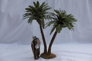 KD 143, Doppel Palme 25cm, Orientalische Krippe,Krippenzubehör