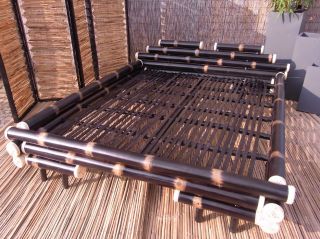 Designerbett Luxus Wasserbett Bett 140 x 200 cm Togo Black