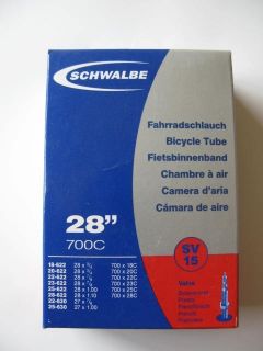 Schwalbe Rennrad Schlauch SV15 28 SV 15 40 oder 60mm