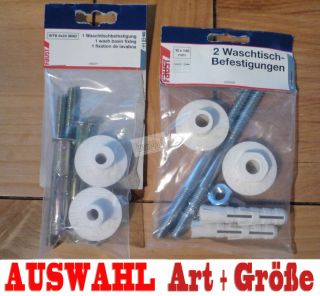 Waschtischbefestigung ++ AUSWAHL ++ 10x140 / 8x24MHD Metalldübel