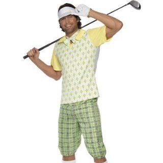 SMIFFYS Gone Golfing Costume, Green, Yellow and White