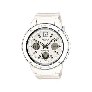 Damen Uhr Baby G Digital Silikon Armbanduhr/weiss BGA 150 7BER NEU/OVP