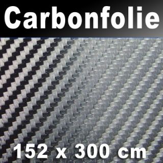 3D 0,16mm Premium Carbonfolie 152 x 300 cm kratzfest Carbon folie
