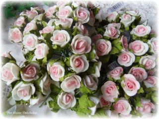 144 Rosen Hochzeit Tischdeko Kommunion rosa weiss Verlobung Taufe