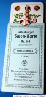 Altenburger SALON KARTE Nr.148 KORNBLUME, SPIELKARTEN, Kartenspiel