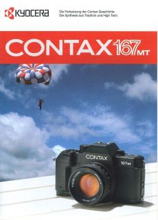Original Contax 167 MT Prospekt, neu