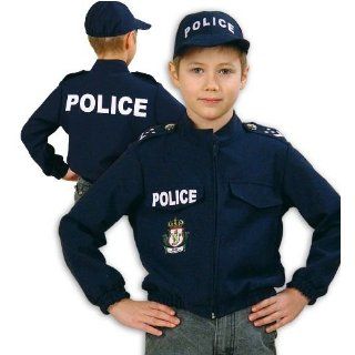 Polizei Polizist Luxemburg 2tlg Oberteil+Mütze Kinder Kostüm 