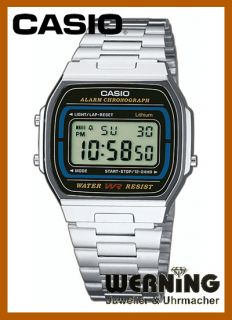 Casio Collection Retro Style Klassiker Herren Uhr Kinder Uhr A164WA