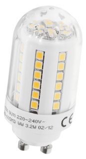 LED SMD Lampe Leuchte Kerze GU10 160° 3W Warmweiß  30Watt