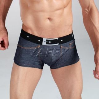 AS Jean 93% Cotton Sexy Men’s Underwear Boxers Briefs Casual Shorts