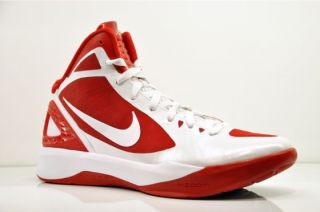 Nike Zoom Hyperdunk 2011 Weiss Rot Gr 40   49,5 * Basketballschuhe
