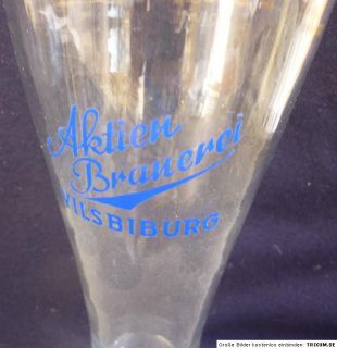 Altes mundgeblasenes dickes Weissbierglas  Aktienbrauerei Vilsbiburg