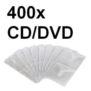 Hama 400x CD DVD Schutz Hülle Sleeve für DIN A4 Ordner CD ROM DVD