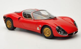 Alfa Romeo Tipo 33 Stradale Prototipo, rot, 118, AUTOart