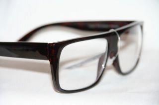 Flattop Nerd Brille Klarglas Sonnenbrille Geek Glasses schwarz o
