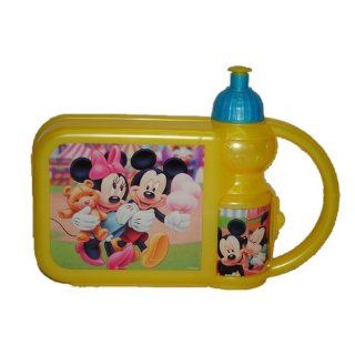 in 1   Brotdose mit Trinkflasche Minnie und Mickey Mouse   Set