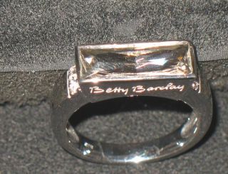 BETTY BARCLAY 925er SILBER MASSIV RING GR. 17,8 60062 WHITE CUBE