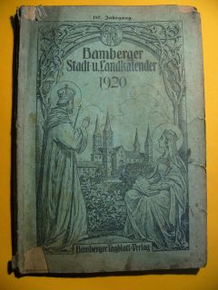 Bamberger Stadt  und Landkalender 1920, 187. Jahrgang