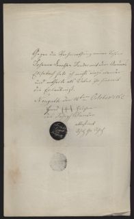 184 Urkunde von 1862 vom Gericht Neuguth in Schlesien