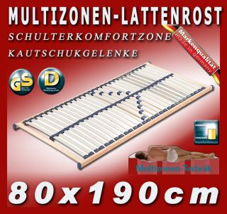 NEU* Multizonen Lattenrahmen Lattenrost 80x190cm *TOP*