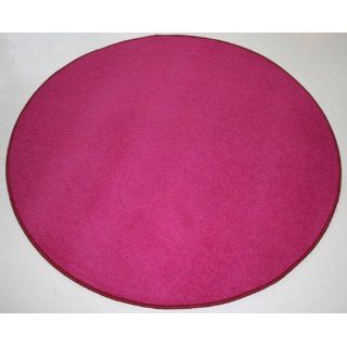 Trend UNI Teppich JOKER pink 130cm rund Küche & Haushalt