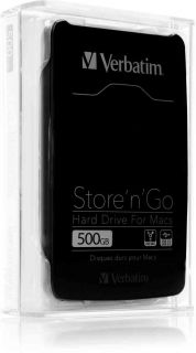 Verbatim MAC 500GB externe Festplatte 2,5 Zoll schwarz 