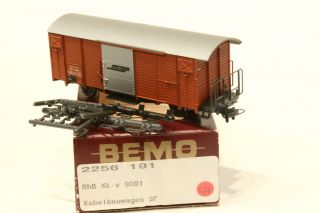BEMO 2256 191 Kabelbauwagen SF, Gedeckter Güterwagen, RhB, OVP (101