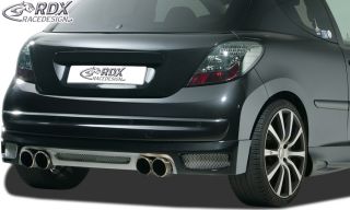 RDX Heckansatz Peugeot 207 + 207 CC Heckdiffusor ABS