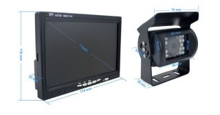 TFT LCD Monitor + CCD Funk IR RÜCKFAHRSYSTEM Rückfahrkamera