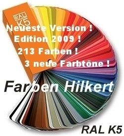 Ral Farbfächer Farbkarte K5 Classic 213 Farbtöne neu 