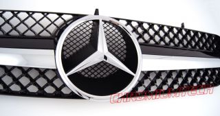 Mercedes Grill 00   06 CL Klasse W215 Schwarz Chrom AMG CL55 CL65